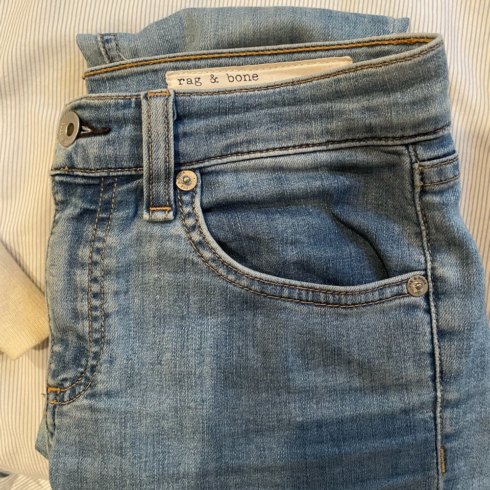 Rag & Bone Light Wash Skinny Jeans